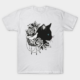 cat black T-Shirt